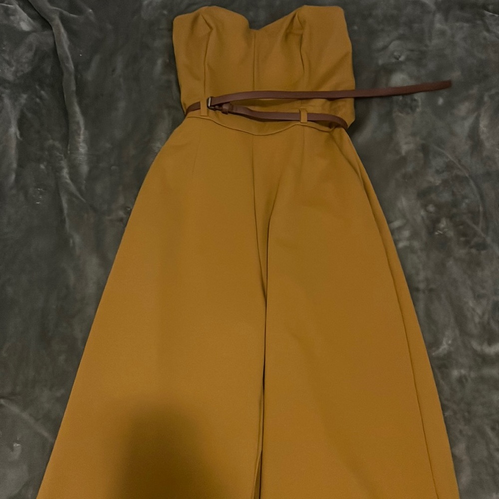 Strapless baggy overall